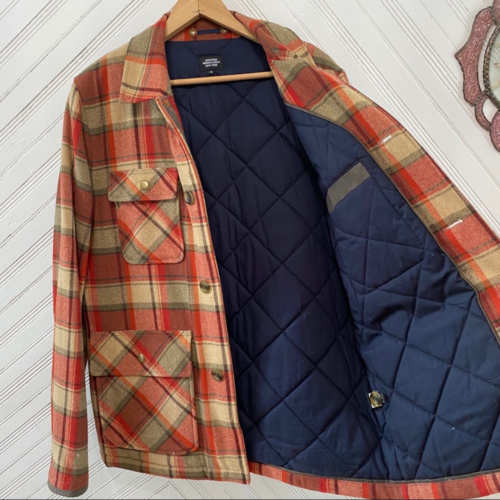 Jack Spade Wool Plaid Jacket - Picture 12 of 13